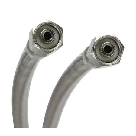 Fluidmaster Fluidmaster 1/4 in. Compression X 1/4 in. D Compression 120 in. Stainless Steel Ice Maker Supply Lin 12IM120